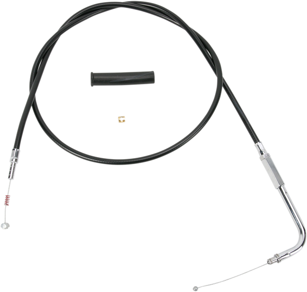 DRAG SPECIALTIES Black Vinyl Throttle Idle Cable 0651-0166