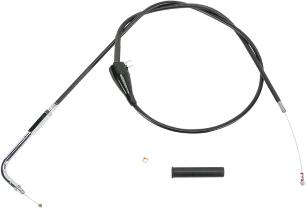DRAG SPECIALTIES Black Vinyl Throttle Idle Cable 0651-0133
