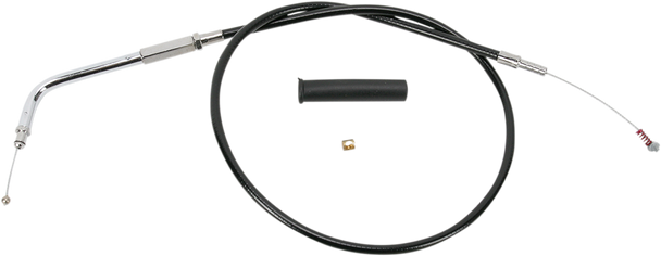 DRAG SPECIALTIES Black Vinyl Throttle Idle Cable 0651-0132