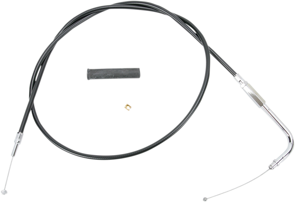 DRAG SPECIALTIES Black Vinyl Throttle Idle Cable 0650-0342