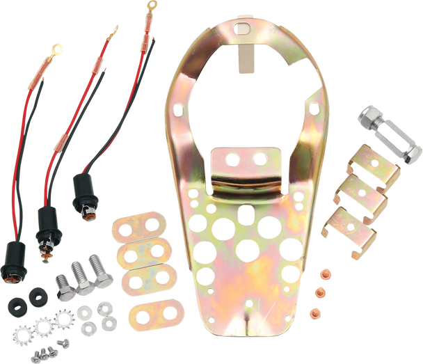 DRAG SPECIALTIES Three-Light Base Plate Kit DS-373657