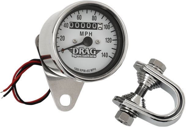 DRAG SPECIALTIES 2.4" Mini Mechanical Speedometer DS-244134