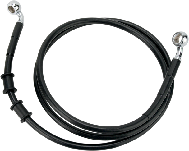 DRAG SPECIALTIES Extended Length Black Vinyl Brake Line Kit 1741-2896