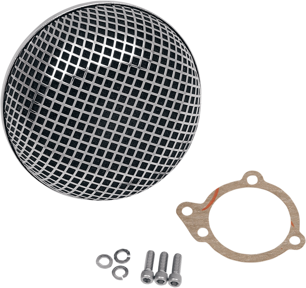DRAG SPECIALTIES "Bob" Retro-Style Air Cleaner Kit 1010-0192
