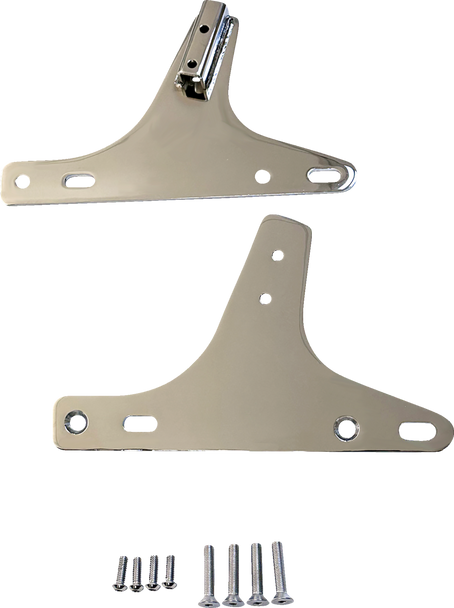 DRAG SPECIALTIES Sissy Bar Side Plates 1504-0122