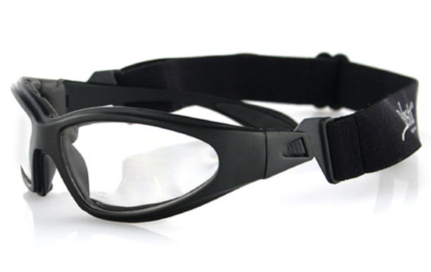 Balboa Gxr Sunglass Black Frame Anti-Fog Clear Lenses Gxr001C