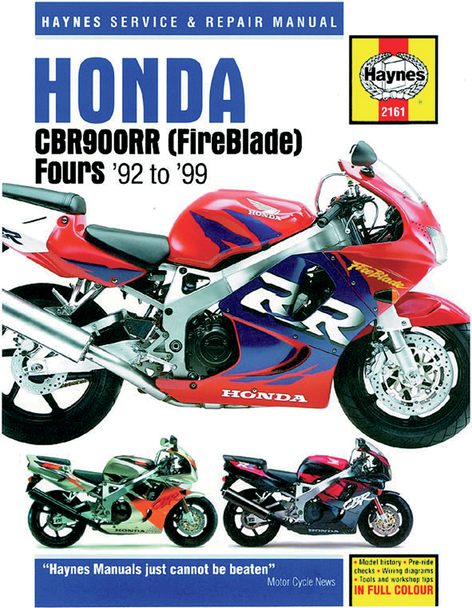 Haynes Motorcycle Repair Manual Honda, Motorcycle M2161