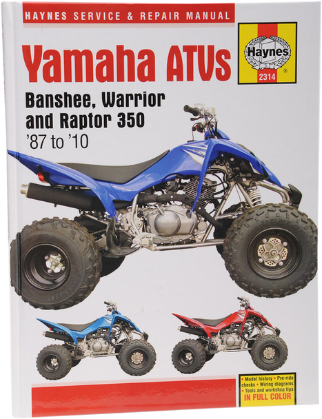 Haynes Atv Service & Repair Manual Yamaha M2314