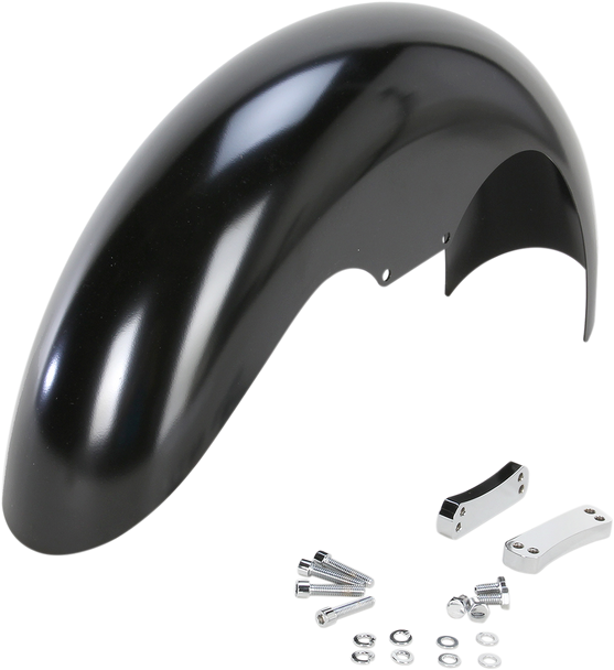 Klock Werks Hugger Front Fender With Mounting Blocks For Softail Dyna Kwf030015