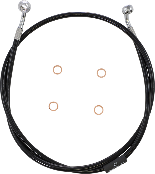 La Choppers Black Braided Brake Line Kit La8153B13B