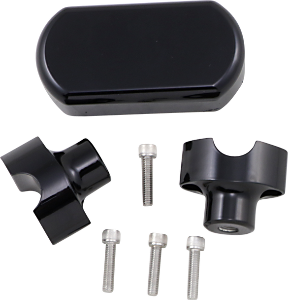 La Choppers Solid Handlebar Riser & Top Clamp Kit La744201B