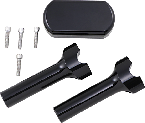 La Choppers Solid Handlebar Riser & Top Clamp Kit La744206B