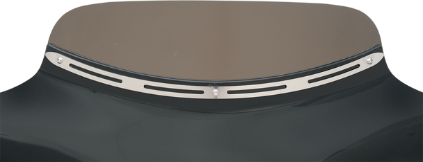 Memphis Shades Slotted Stainless Steel Batwing Fairing Trim Mem0923