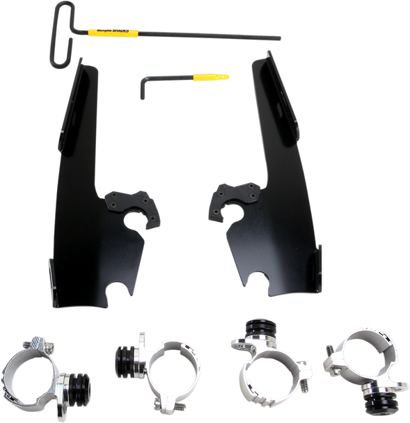 Memphis Shades Fats Slim Windshield Trigger-Lock Complete Mount Kit Meb2005