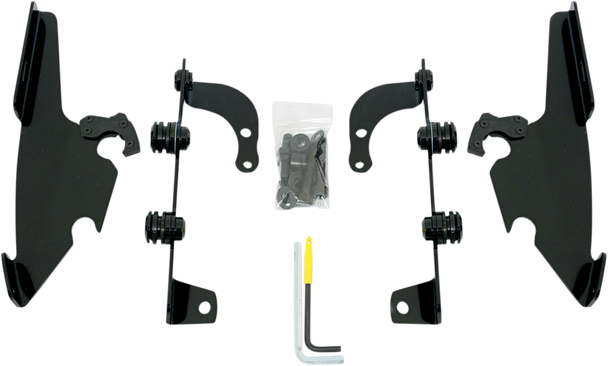 Memphis Shades Fats Slim Windshield Trigger-Lock Complete Mount Kit Meb8966