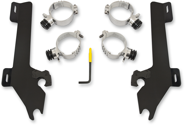 Memphis Shades Fats Slim Windshield Trigger-Lock Complete Mount Kit Mek1928