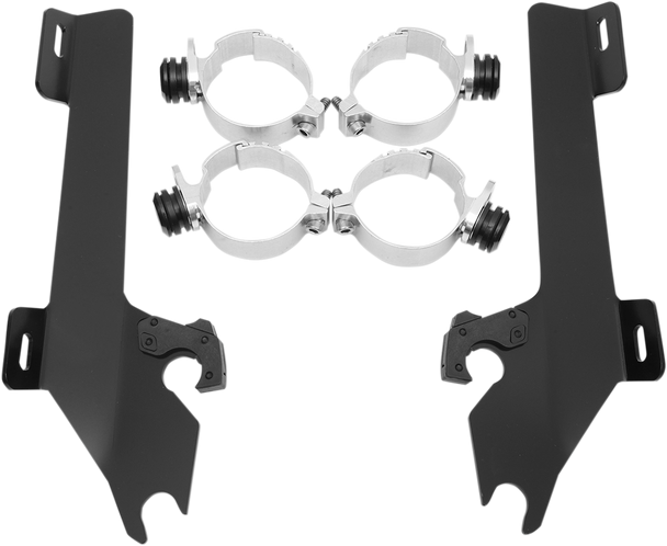 Memphis Shades Fats Slim Windshield Trigger-Lock Complete Mount Kit Mem8996