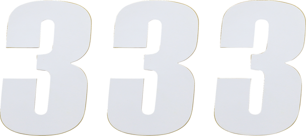 Moose Racing Vinyl Race Numbers 80003