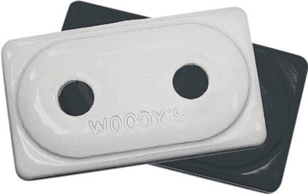 Woodys Double Digger Aluminum Supportplate 5/16" White 48 Pcs Add2-3815-B