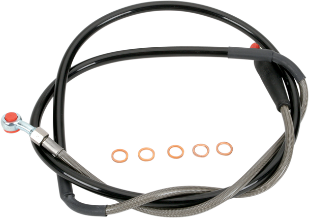 Moose Racing Stainless Steel Braided Brake Line Y011046/P
