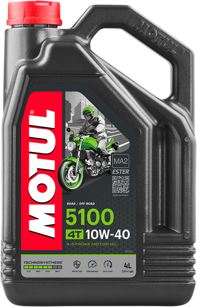Motul 5100 Synthetic Blend 4T Engine Oil 104068