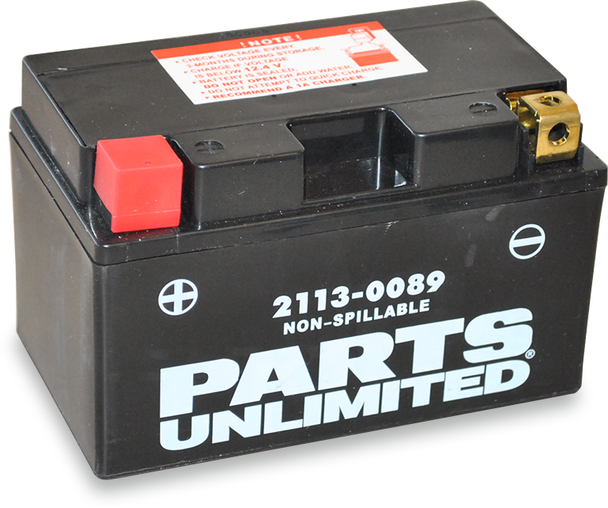 PARTS UNLIMITED Factory-Activated AGM Maintenance-Free Battery 2113-0089
