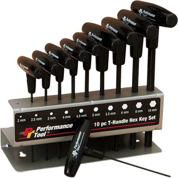 Performance Tool T-Handle Hex Key Set W80275