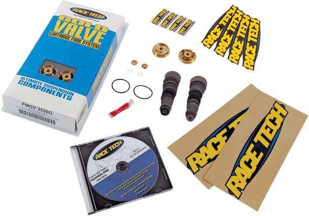 Race Tech Gold Valve Fork Kit Fmgv 3520G