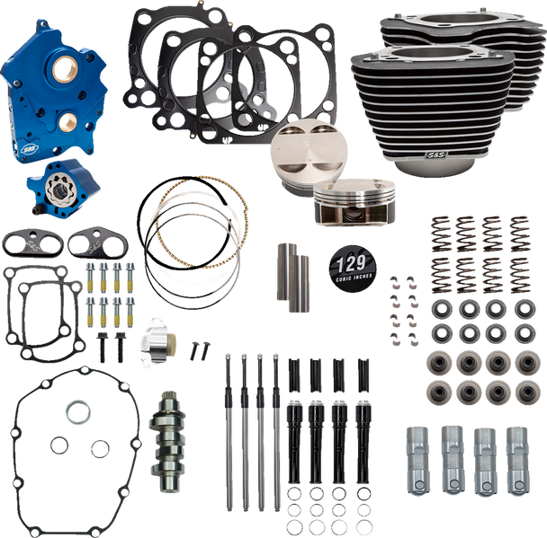 S&S Cycle 129" Power Package Engine Performance Kit 3101225