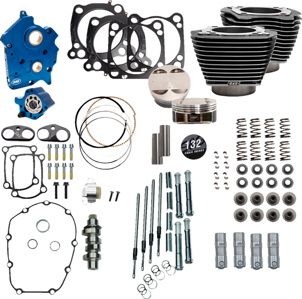 S&S Cycle 132" Power Package Engine Performance Kit 3101235