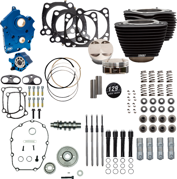 S&S Cycle 129" Power Package Engine Performance Kit 3101228