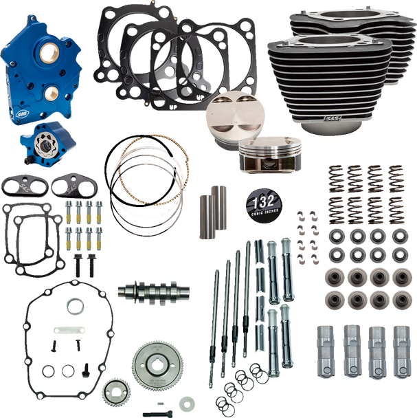 S&S Cycle 132" Power Package Engine Performance Kit 3101230