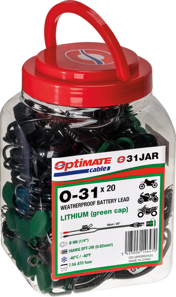 Tecmate Optimate Cable O-31 Charging Cable O31Sjar