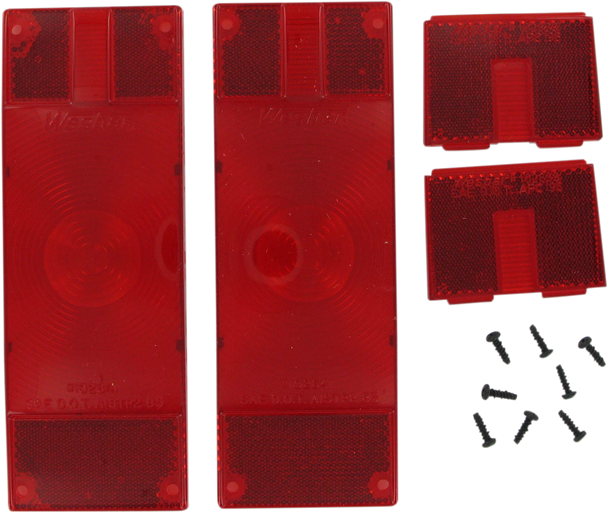 Wesbar Waterproof Low-Profile Taillight Replacement Lens Set 403336