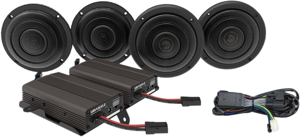 Wild Boar Audio Ultra Front & Rear Speaker Kit With 600W Amp Wba Ultra Kit