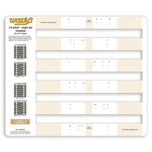 Woodys Arctic Cat Template 3.0 Pitch Track 300S-Temp