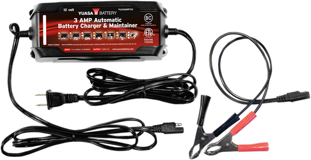 Yuasa Automatic Battery Charger And Maintainer Yua3Ampch