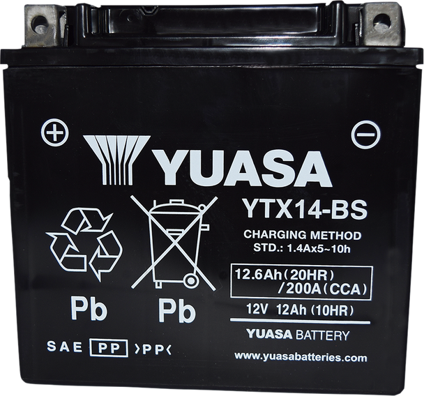 Yuasa Agm Maintenance-Free Battery Yuam3Rh4Stwn