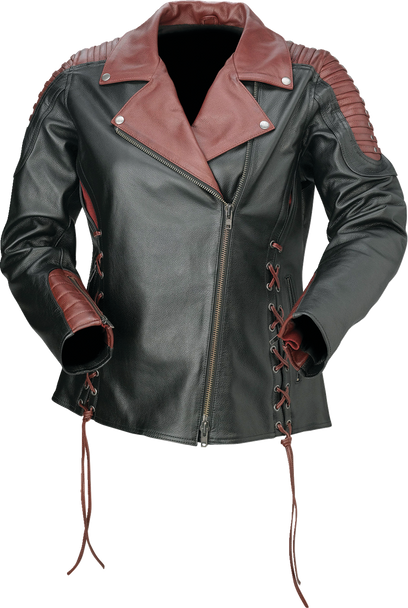 Z1R Women's Combiner Leather Jacket 2813-1014