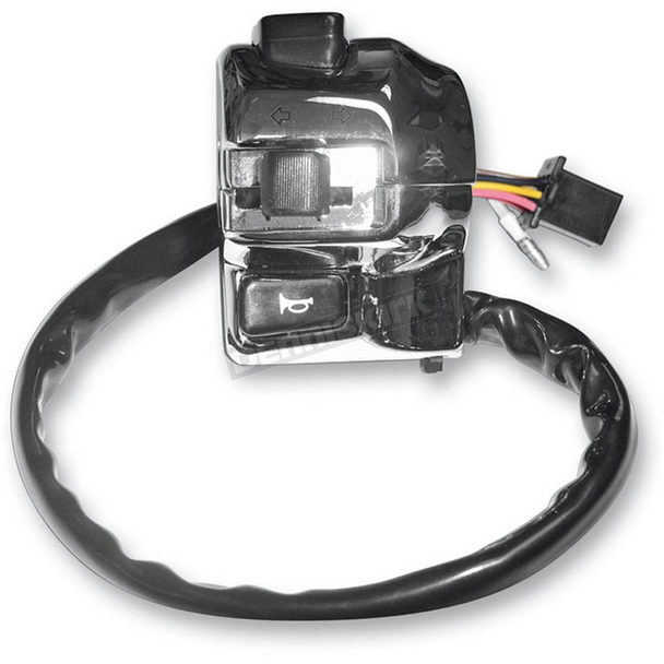 K&S Switch Universal Turn Signal Cmpct (Dot Approved) Chrome (Lh) 12-0041