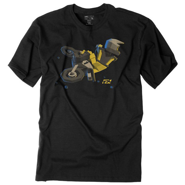 Factory Effex Fx Moto Kids Yellow Youth T-Shirt / Black (Xl) 19-83746