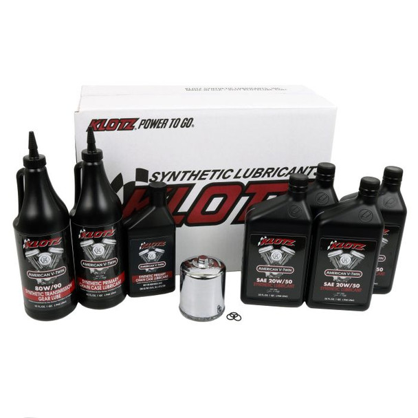KLOTZ OIL CHANGE KIT HARLEY EVOLUTION BIG TWIN KH-102