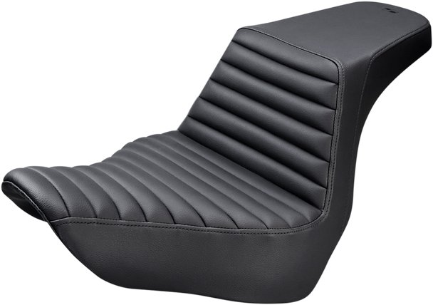 SADDLEMEN Step-Up Seat - Front Tuck-n-Roll - Black 818-29-171