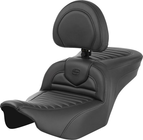 SADDLEMEN Roadsofa* Seat - with Backrest - Tuck-n-Roll - FLTR/FLHX '23-'24 823-07-202B0