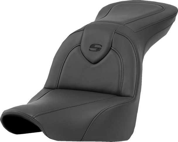 SADDLEMEN Roadsofa* Seat - without Backrest - Black/Black Stitching - FXLR/FLSB '18-'23 818-29-187