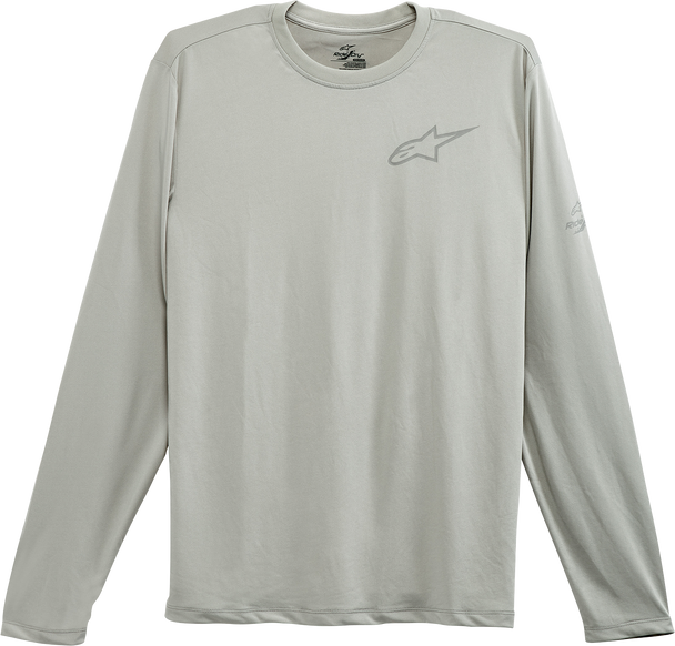 Alpinestars Pursue Performance Long-Sleeve T-Shirt - Silver - Medium (Part No. 1232-71000-19-M)