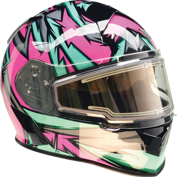 Z1R Warrant Snow Helmet - Neuron Pink/Teal - Medium (Part #0101-17211)
