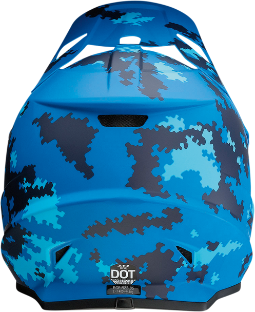 Z1R Rise Helmet Digi Camo Blue 2XL - Injection Molded Polycarbonate Shell with Ventilation System