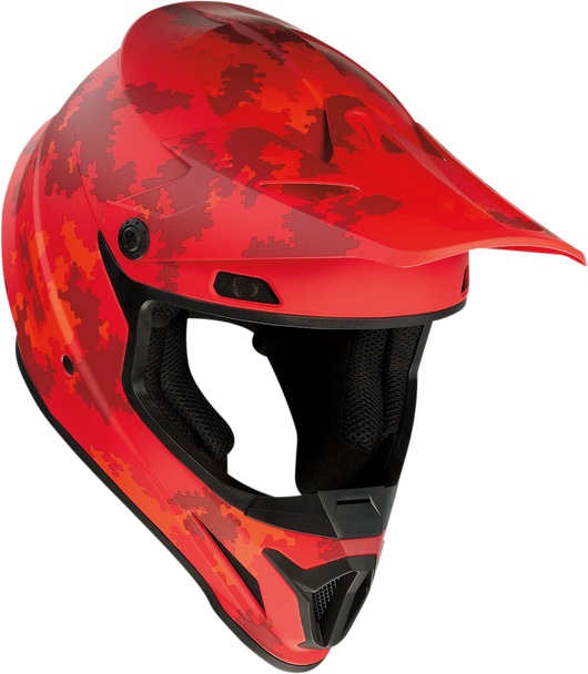 Z1R Rise Helmet Digi Camo Red 2XL * Enhanced Ventilation and Comfort
