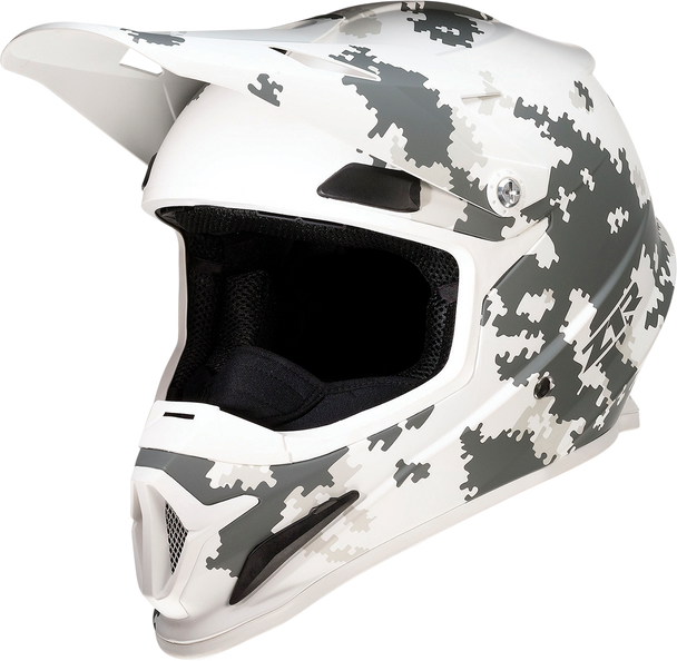 Z1R Rise Snow Helmet - Digi Camo White/Gray XS - Injection Molded Polycarbonate Shell with Open Flow Vents